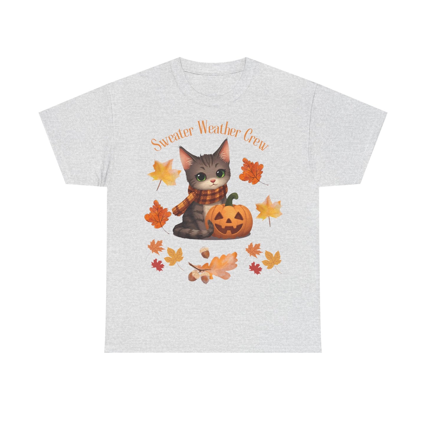 Cozy Fall Cat Shirt – Süßes Herbst T-Shirt für Katzenliebhaberinnen | Morgenmood