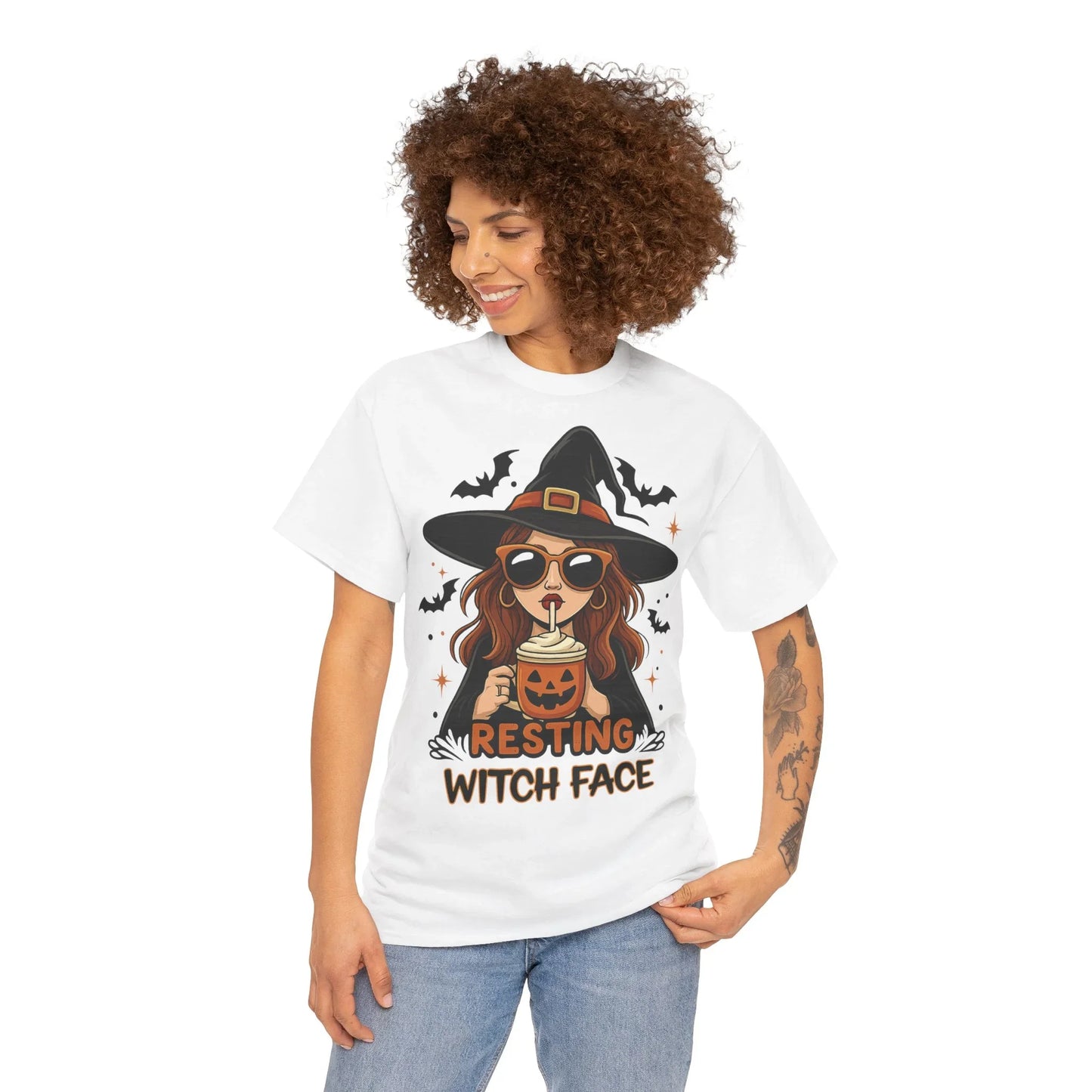 Halloween T-Shirt Unisex mit Hexe - MorgenMood
