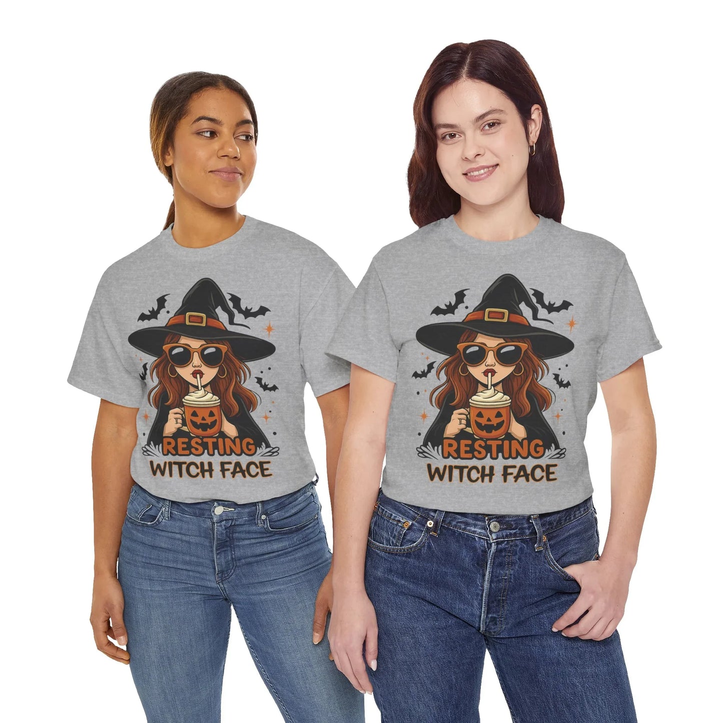 Halloween T-Shirt Unisex mit Hexe - MorgenMood