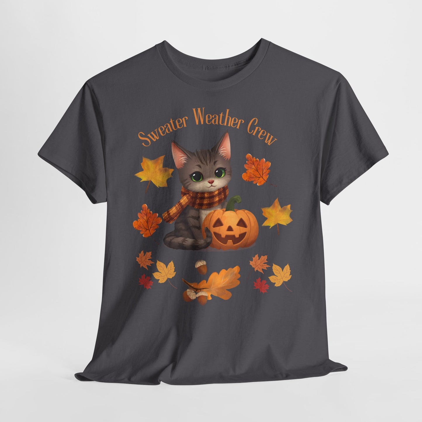 Cozy Fall Cat Shirt – Süßes Herbst T-Shirt für Katzenliebhaberinnen | Morgenmood