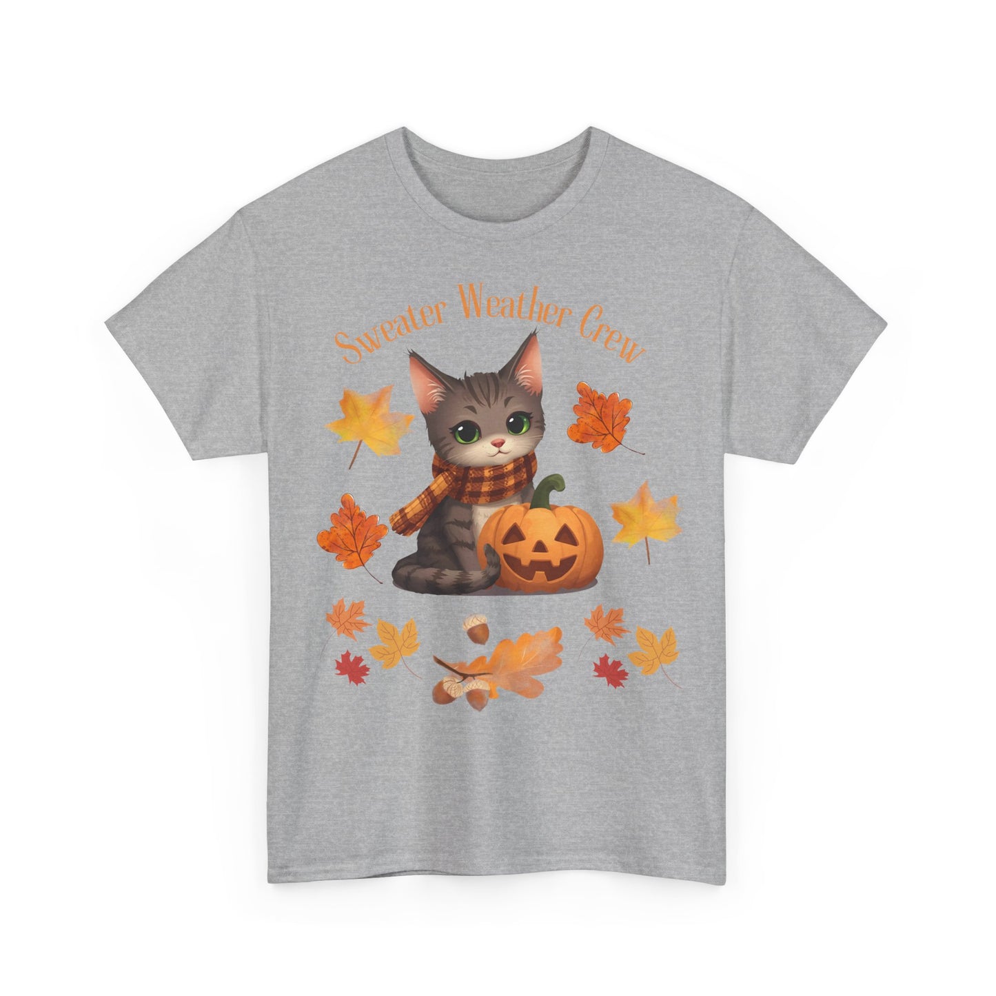 Cozy Fall Cat Shirt – Süßes Herbst T-Shirt für Katzenliebhaberinnen | Morgenmood