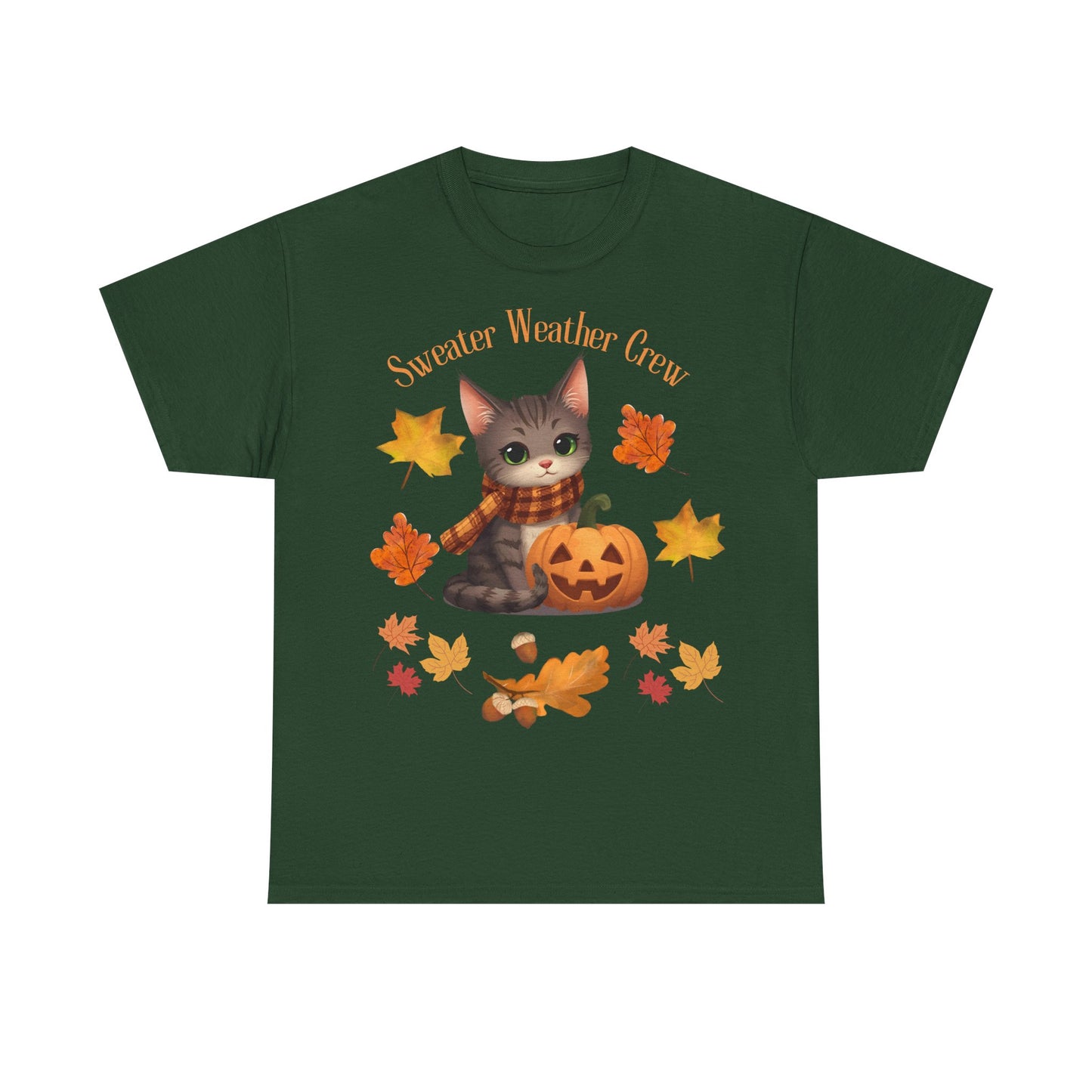Cozy Fall Cat Shirt – Süßes Herbst T-Shirt für Katzenliebhaberinnen | Morgenmood