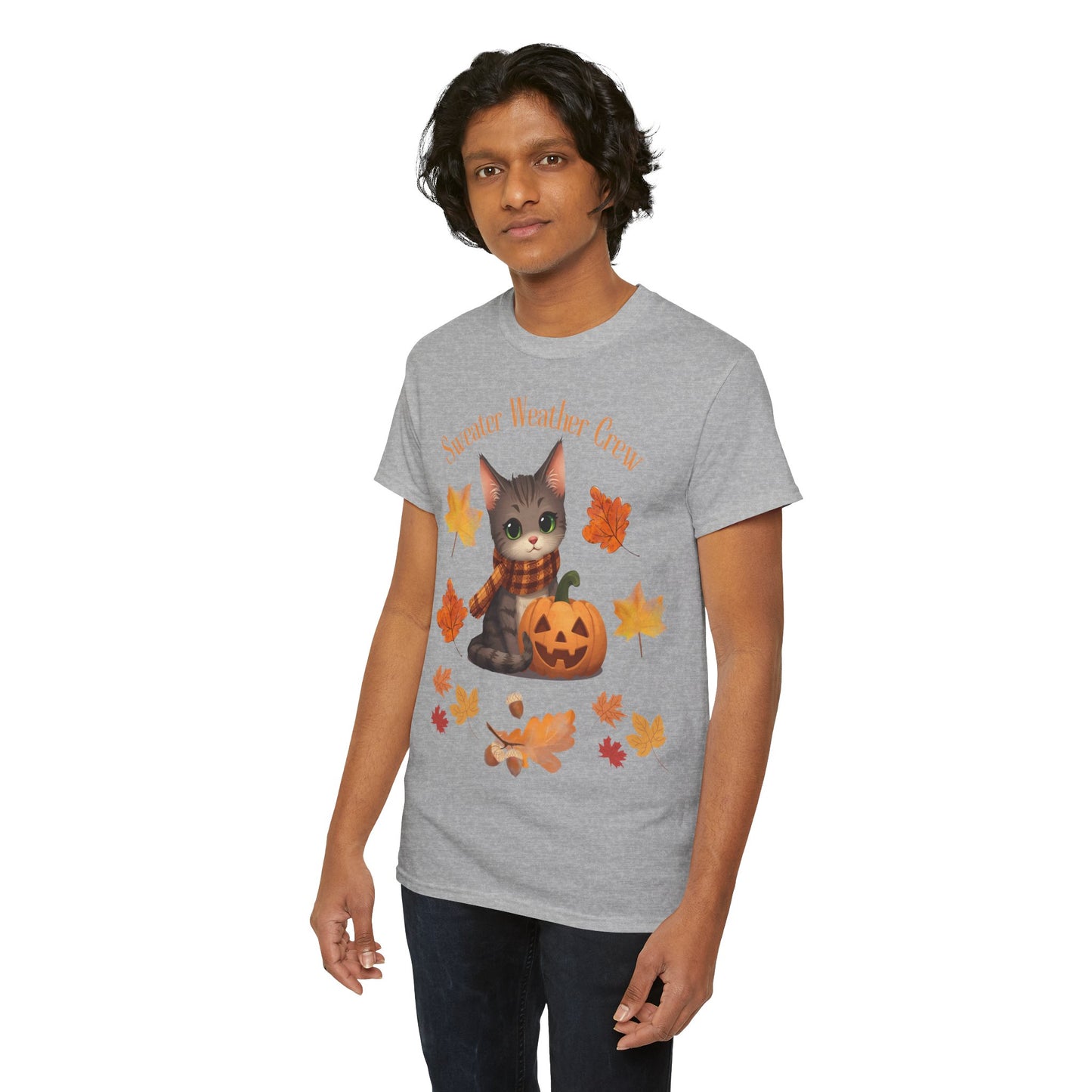 Cozy Fall Cat Shirt – Süßes Herbst T-Shirt für Katzenliebhaberinnen | Morgenmood