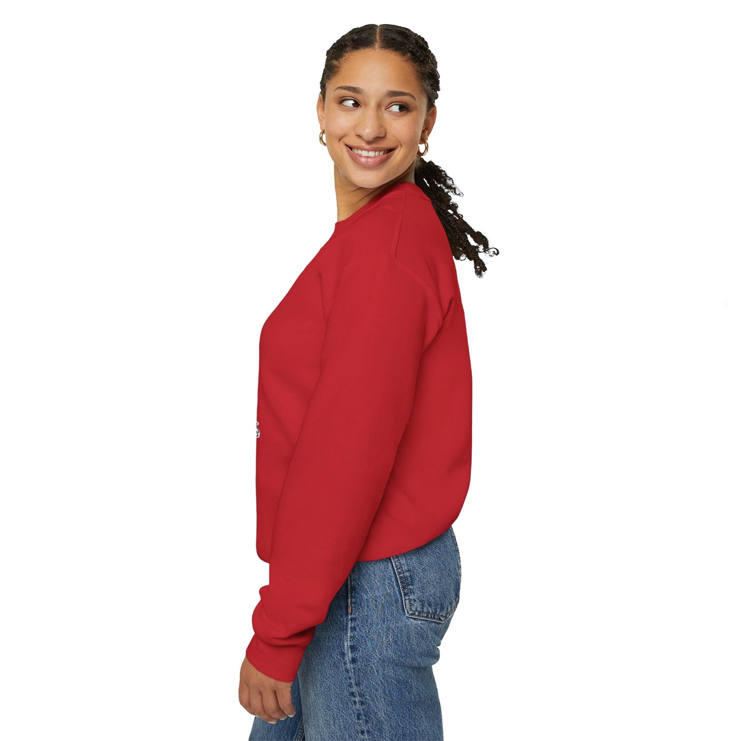 Halloween Sweatshirt mit lustigem Geist mit Hut und Kürbisse