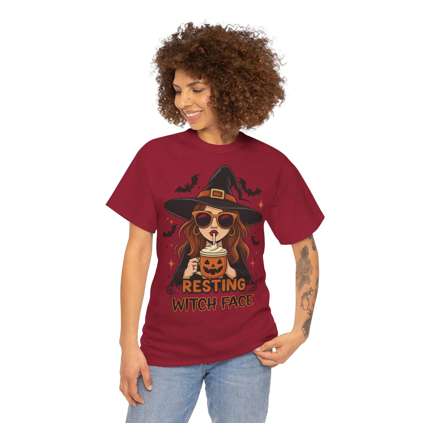 Halloween T-Shirt Unisex mit Hexe - MorgenMood