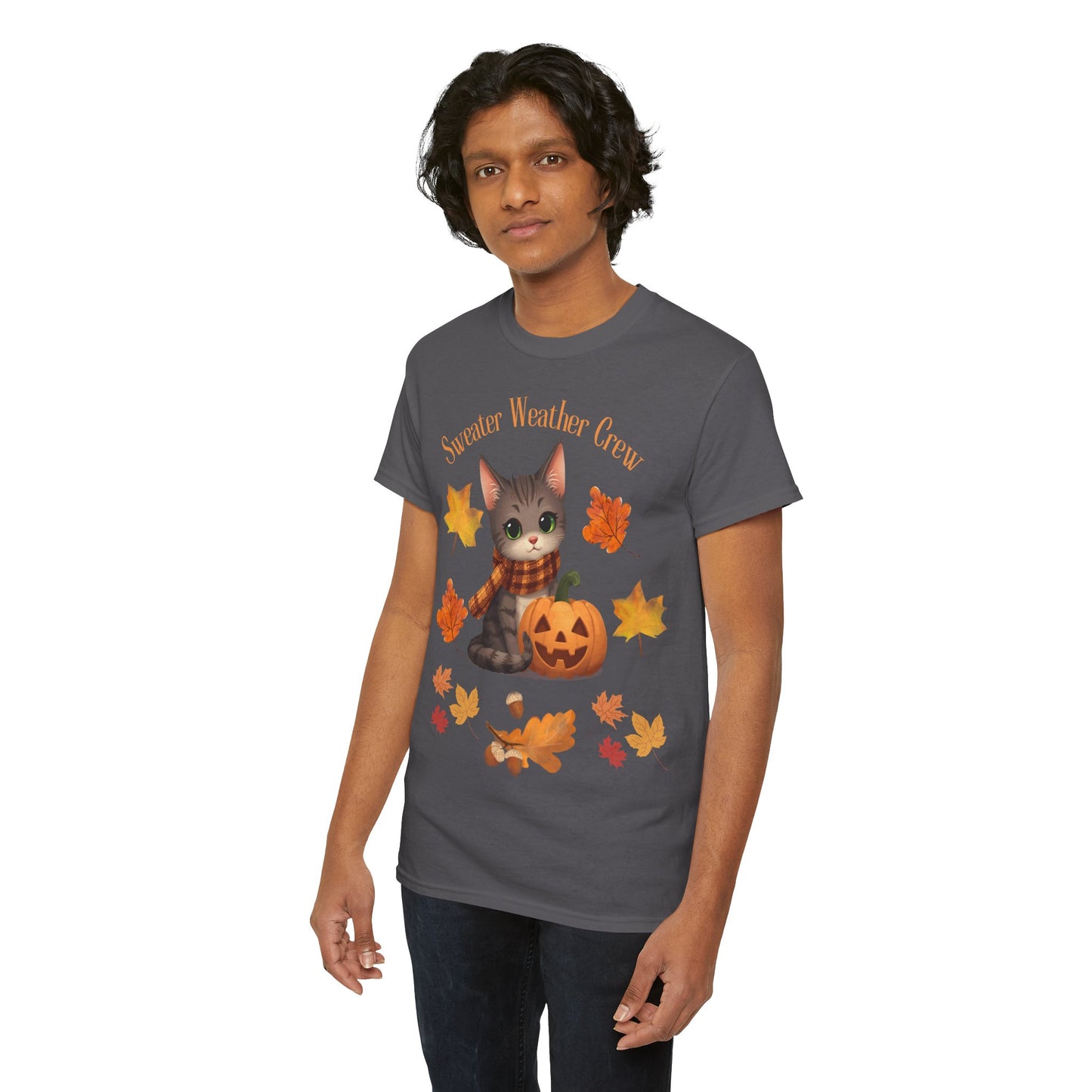 Cozy Fall Cat Shirt – Süßes Herbst T-Shirt für Katzenliebhaberinnen | Morgenmood