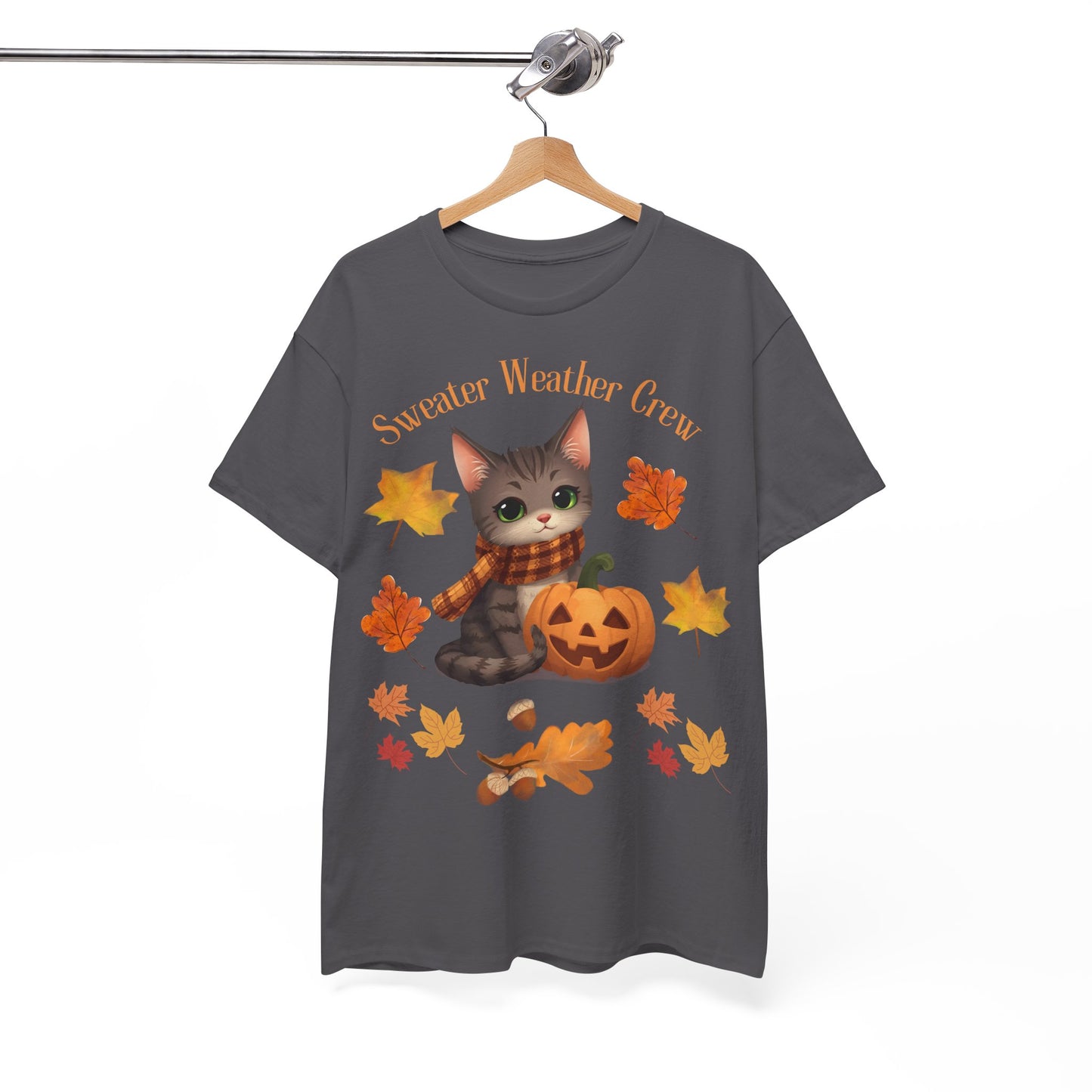 Cozy Fall Cat Shirt – Süßes Herbst T-Shirt für Katzenliebhaberinnen | Morgenmood