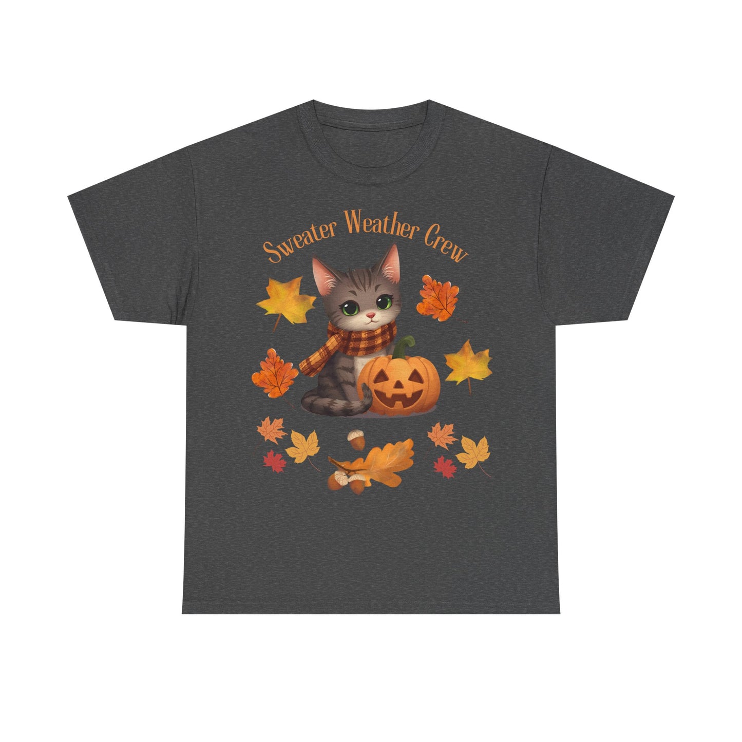 Cozy Fall Cat Shirt – Süßes Herbst T-Shirt für Katzenliebhaberinnen | Morgenmood