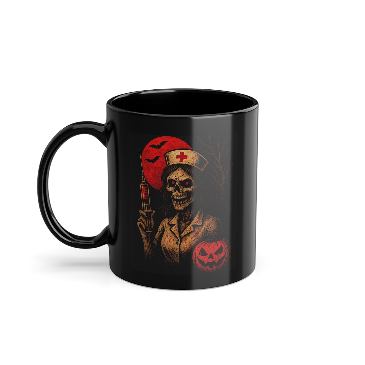 Tasse Halloween Motiv Skelett Krankenschwester - MorgenMood