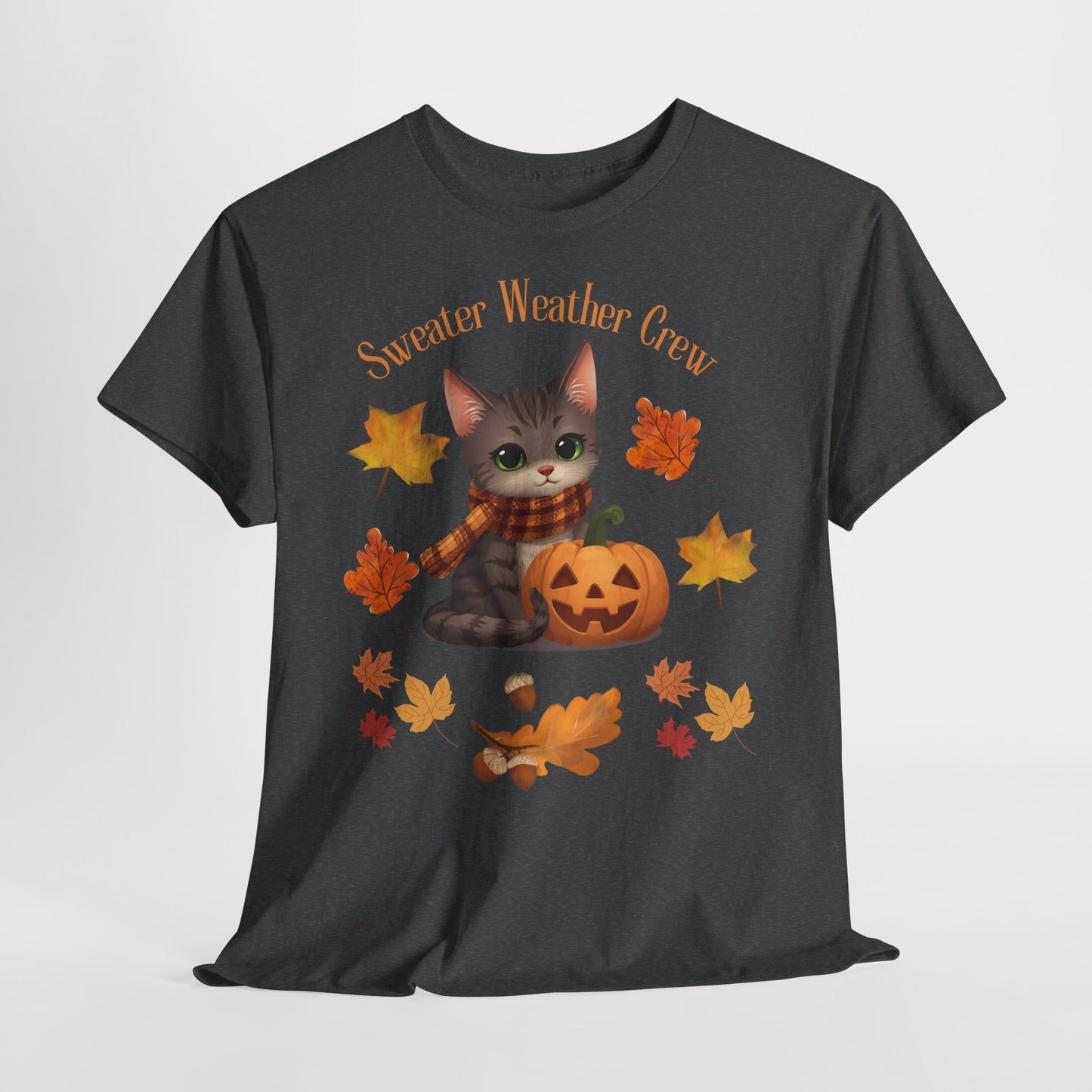 Cozy Fall Cat Shirt – Süßes Herbst T-Shirt für Katzenliebhaberinnen | Morgenmood