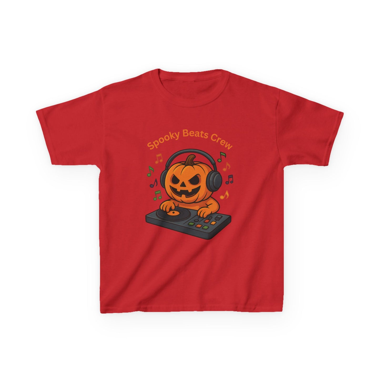 Halloween DJ Kürbis Kinder T-Shirt, Gruseliges T-Shirt, Trick or Treat Geschenk - MorgenMood