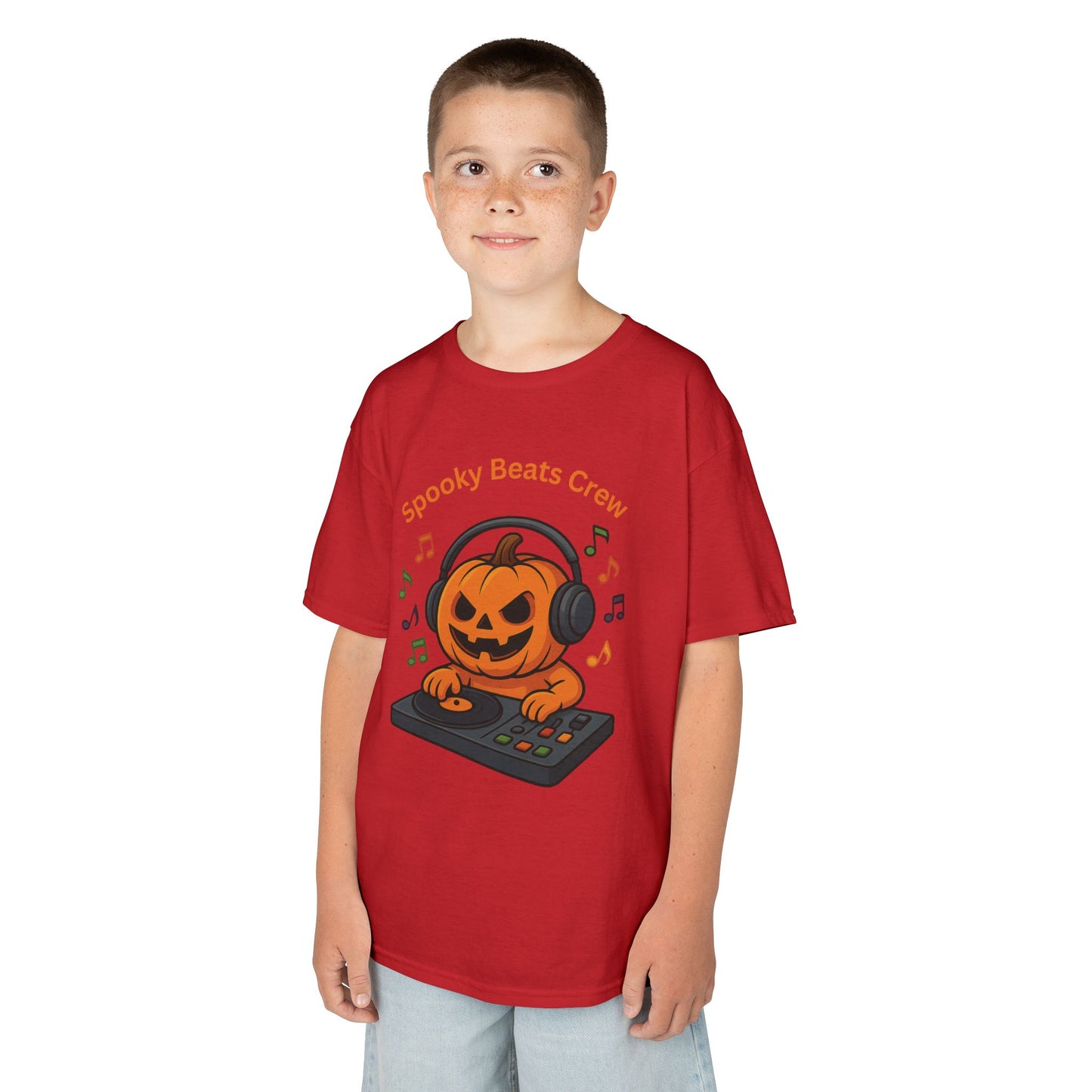 Halloween DJ Kürbis Kinder T-Shirt, Gruseliges T-Shirt, Trick or Treat Geschenk - MorgenMood