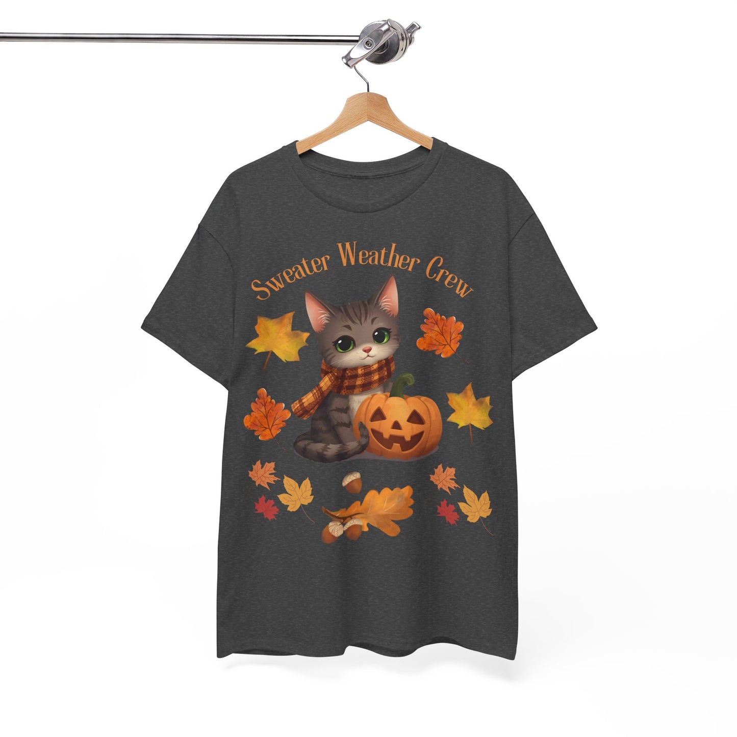 Cozy Fall Cat Shirt – Süßes Herbst T-Shirt für Katzenliebhaberinnen | Morgenmood