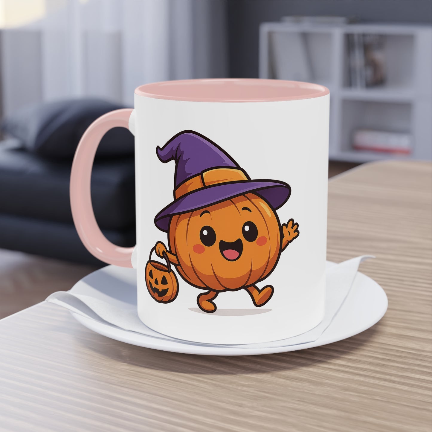 Skurrile Kürbis Halloween Kaffeetasse, Süßes Herbst-Trinkgeschirr, Halloween-Geschenk, Herbstdeko, Jahreszeitliche Küchenutensilien - MorgenMood