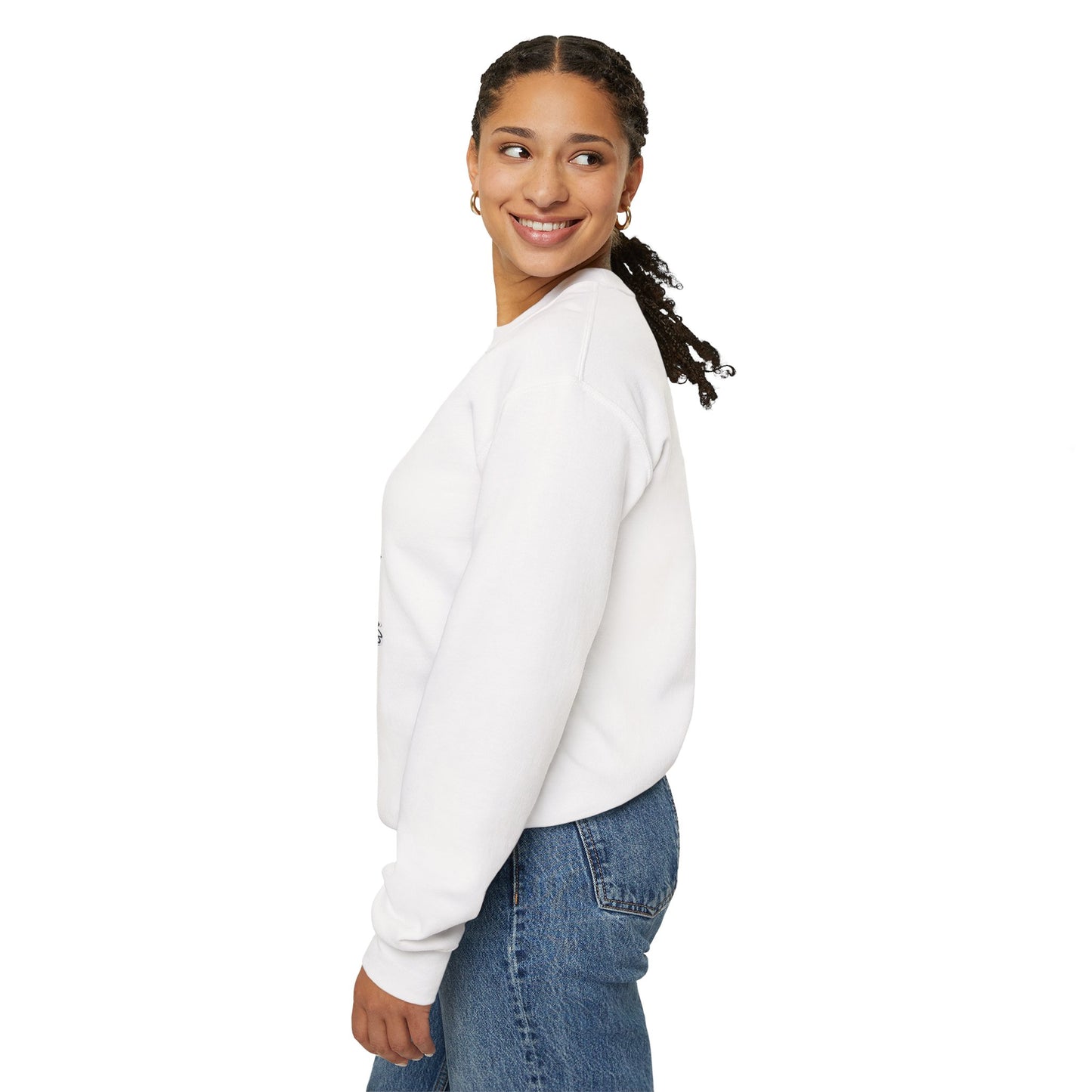 Halloween Sweatshirt mit lustigem Geist mit Hut und Kürbisse
