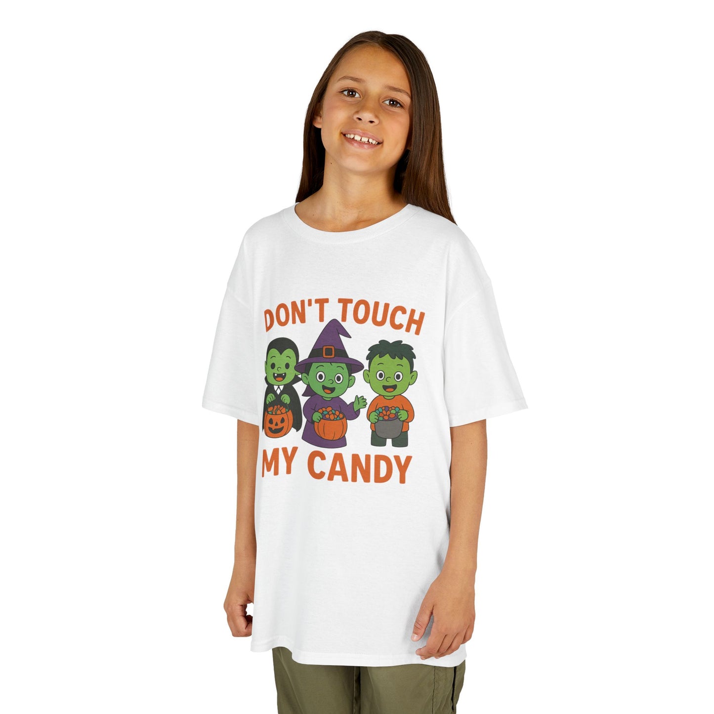 Halloween-T-Shirt für Kinder – 3 Monster-Kids „Don't Touch My Candy“ - MorgenMood