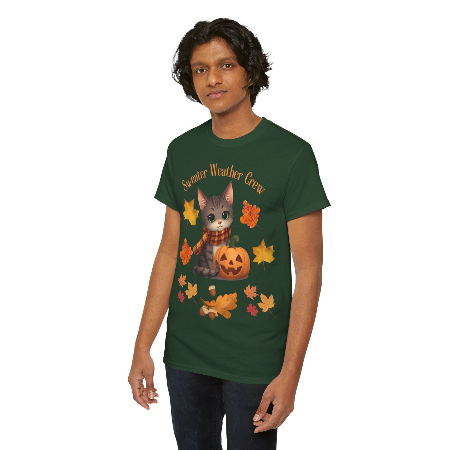 Cozy Fall Cat Shirt – Süßes Herbst T-Shirt für Katzenliebhaberinnen | Morgenmood