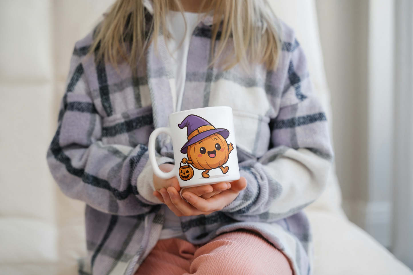Skurrile Kürbis Halloween Tasse, Süßes Design, Halloween-Geschenk, Herbstdeko, Jahreszeitliche Küchenutensilien