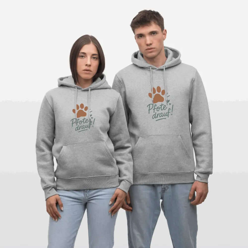 Bio-Hoodie „Pfote drauf!“ – Unisex & ultra cozy