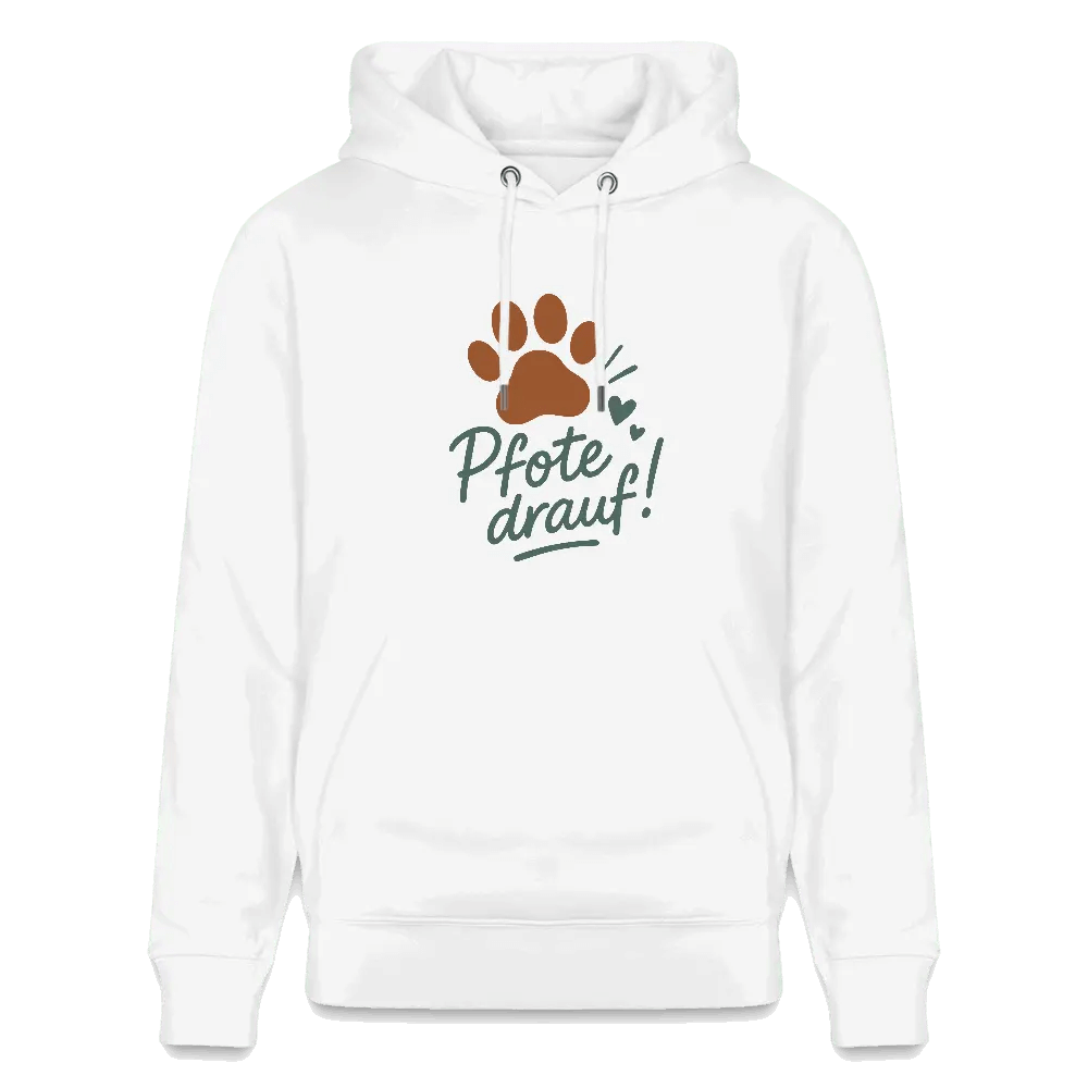 Bio-Hoodie „Pfote drauf!“ – Unisex & ultra cozy - MorgenMood -Entdecke Tassen, T-Shirts und Sweatshirts mit einzigartigem Style