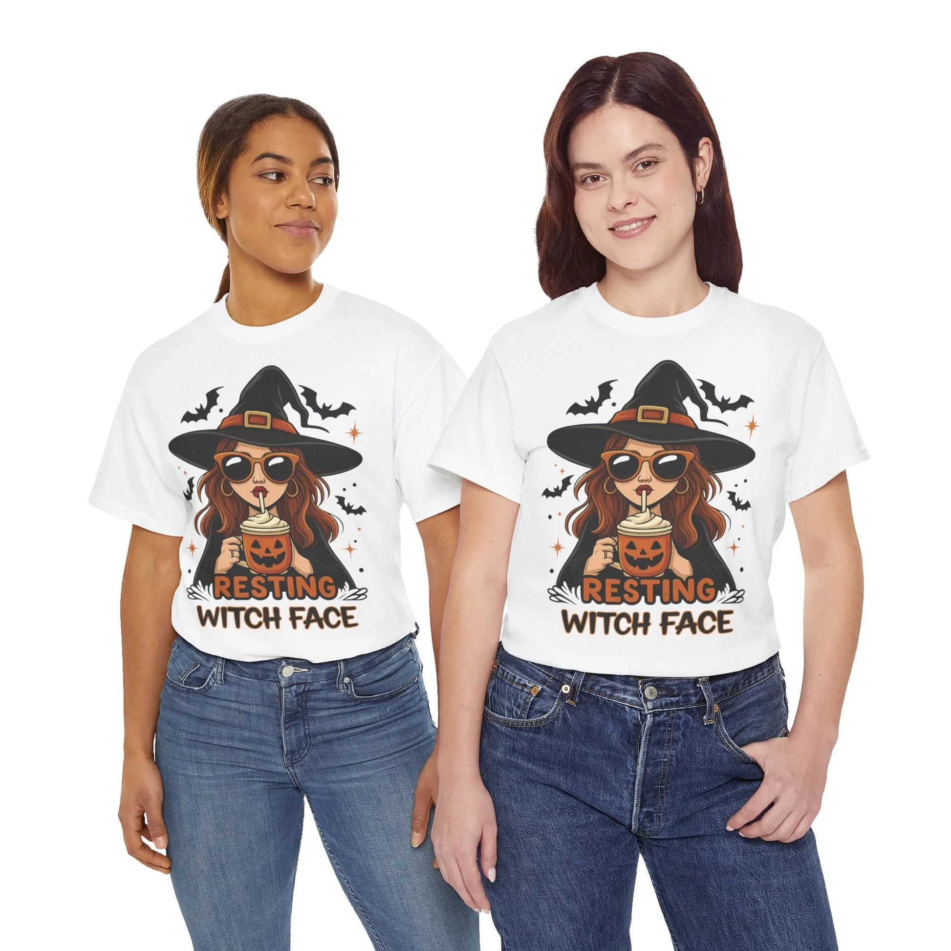 Halloween T-Shirt Unisex mit Hexe - MorgenMood 