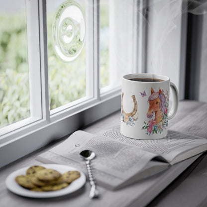 Tasse Pferde Motiv für Mädchen Geschenkidee Geburtstag Pferdeliebhaber - MorgenMood 