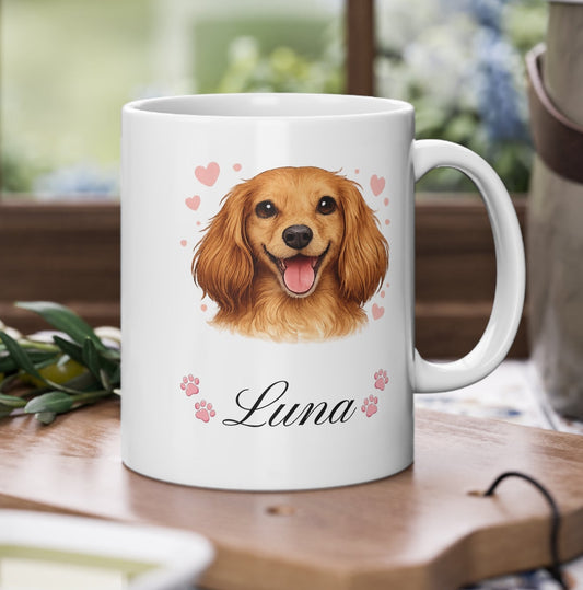 🐶 Personalisierte Cavalier Tasse – Kostenloser Versand | Mit Wunschname 325ml