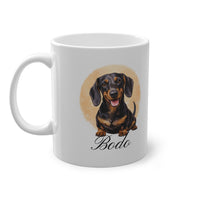 Personalisierte Dackel Tasse – Hunde Motiv | Wunschname Geschenk