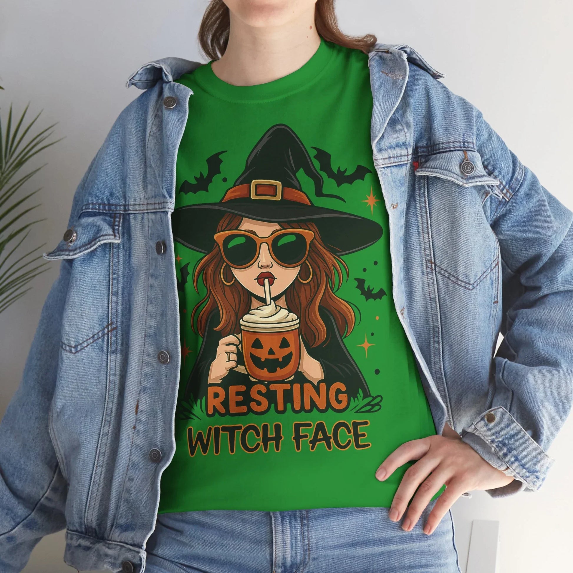 Halloween T-Shirt Unisex mit Hexe - MorgenMood 