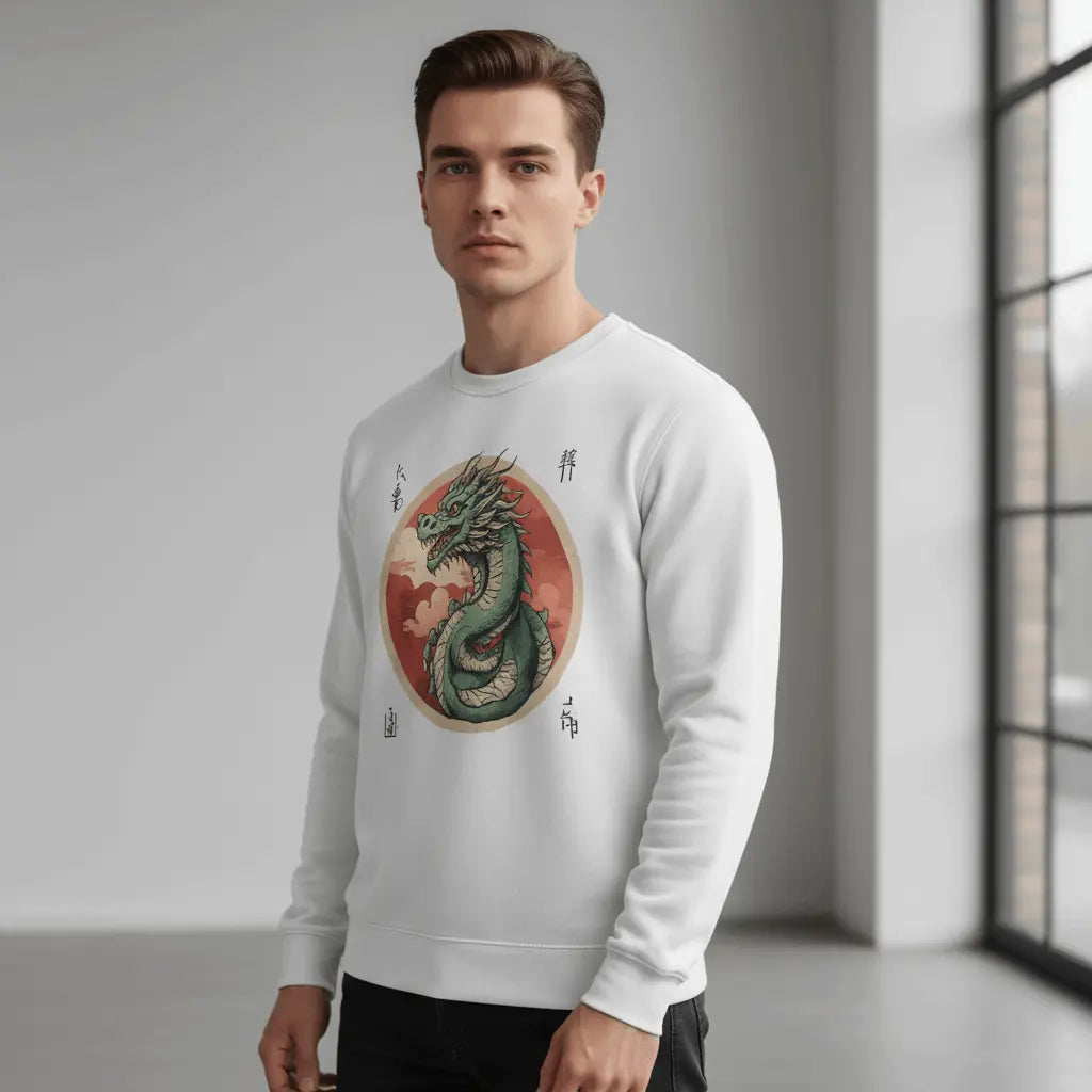 Sweatshirt Dragon Design Chinesische Schriftzeichen - MorgenMood -Entdecke Tassen, T-Shirts und Sweatshirts mit einzigartigem Style