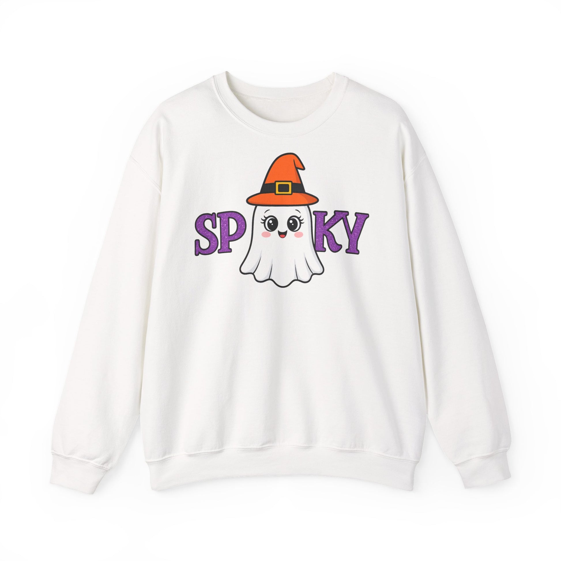 Gruseliges Geister Crewneck Sweatshirt, Halloween Kleidung, Herbstmode, Gemütlicher Pullover, Unisex Kollektion - MorgenMood 