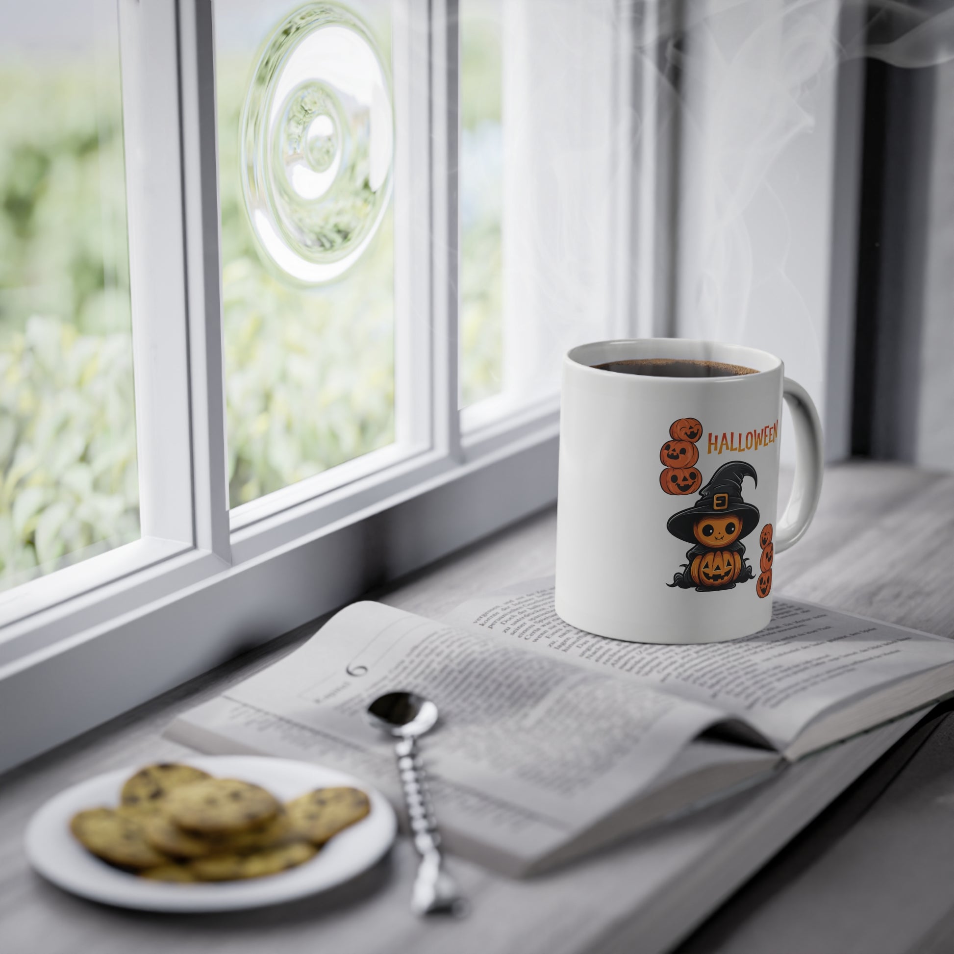 Halloween Tasse Kürbis Hexe Motiv - MorgenMood 