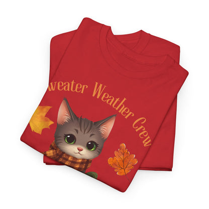 Cozy Fall Cat Shirt – Süßes Herbst T-Shirt für Katzenliebhaberinnen | Morgenmood