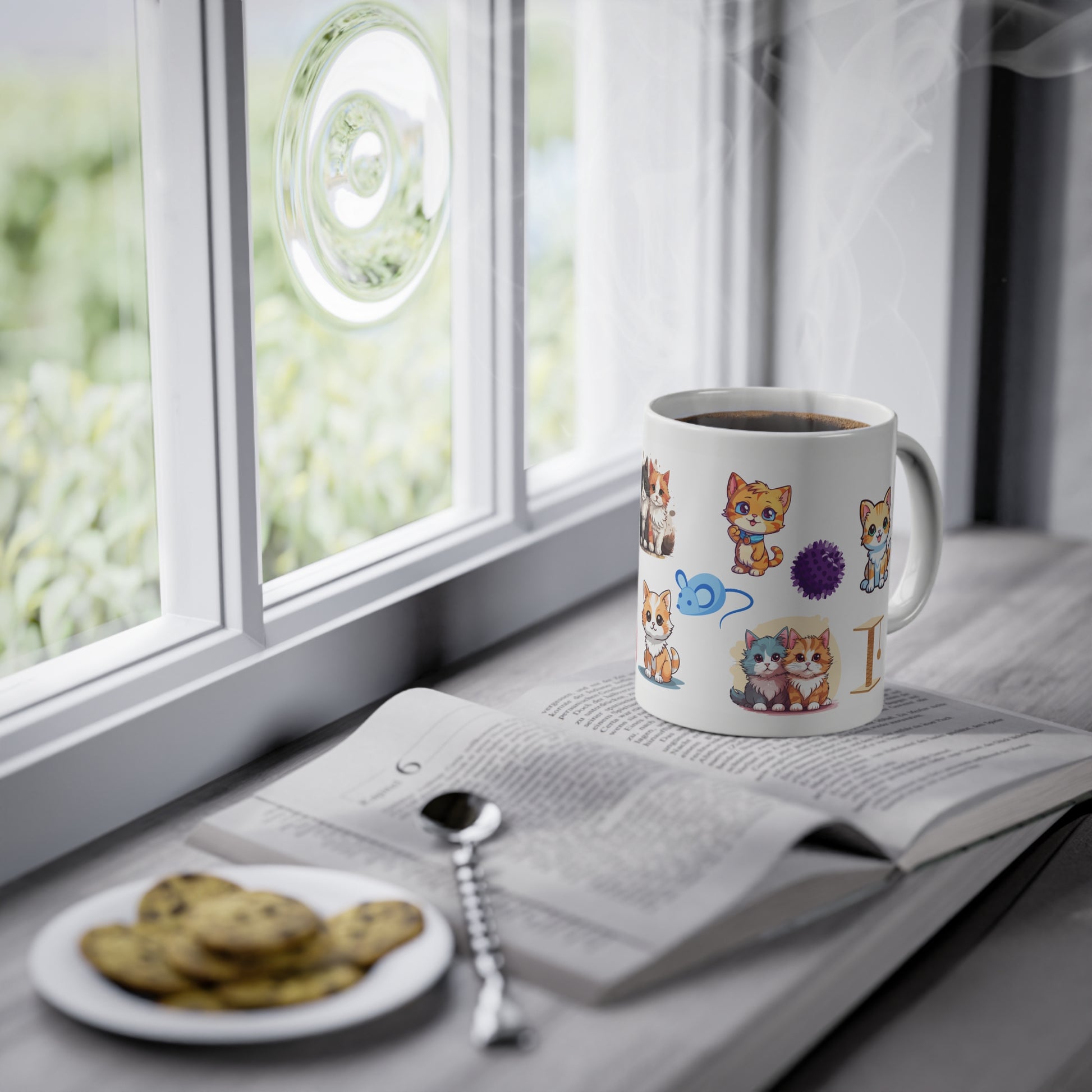 Tasse mit süßem Katzen-Motiv - MorgenMood 