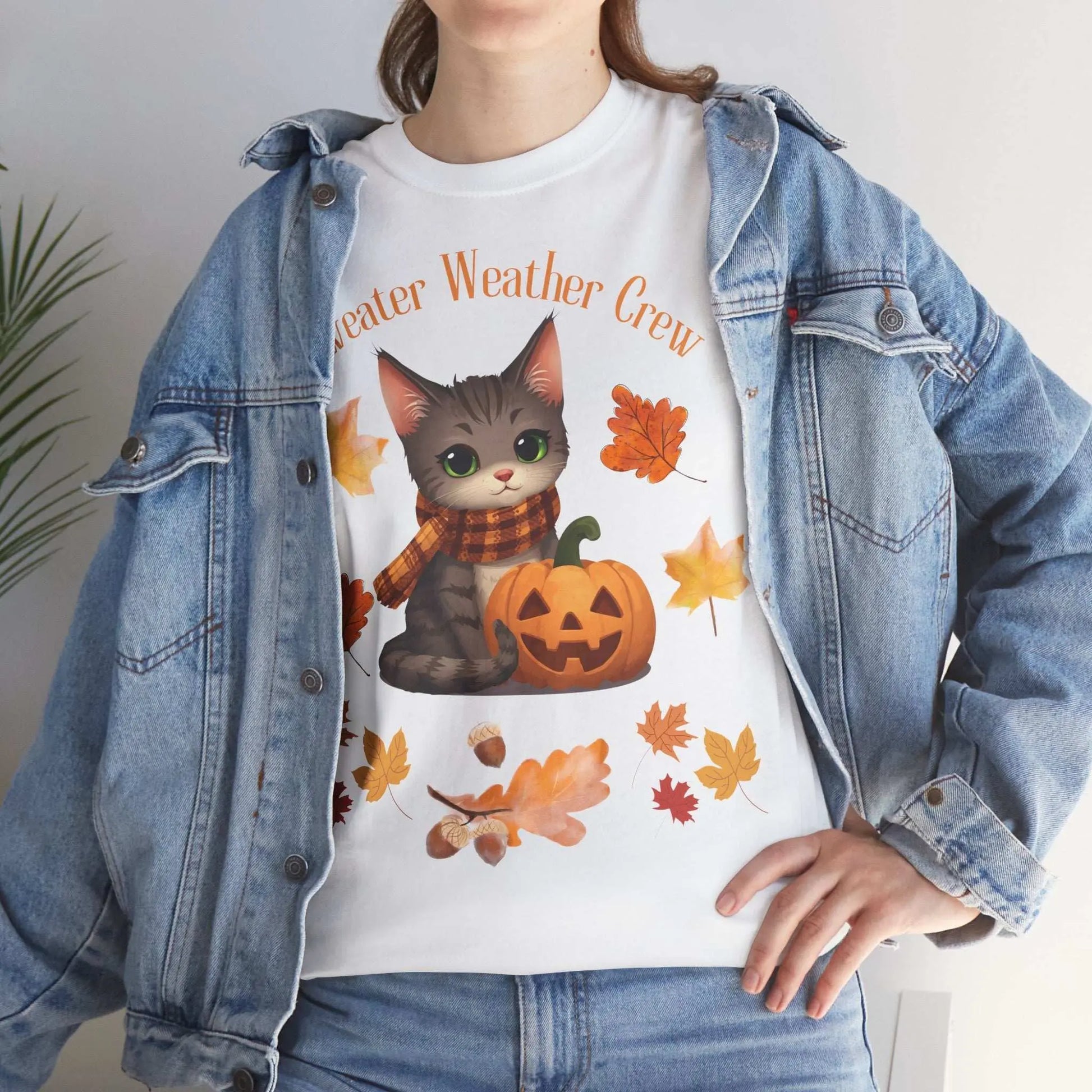 Cozy Fall Cat Shirt – Süßes Herbst T-Shirt für Katzenliebhaberinnen | Morgenmood - MorgenMood -Entdecke Tassen, T-Shirts und Sweatshirts mit einzigartigem Style