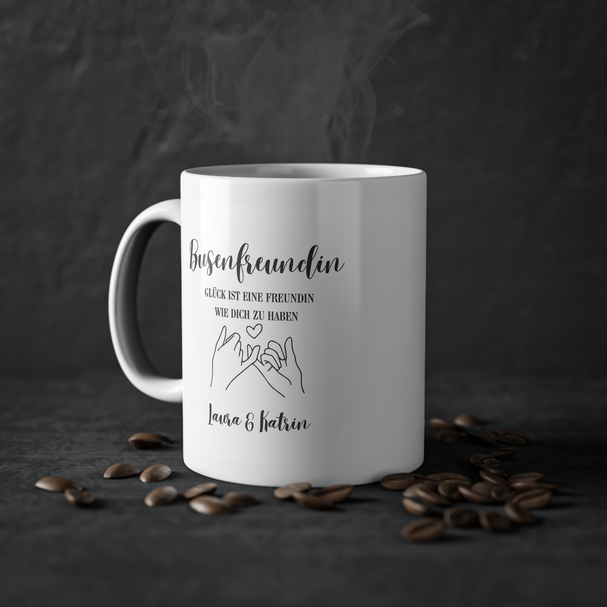 Personalisierte Freundschafts-Tasse, Geschenk für Beste Freundinnen - MorgenMood 