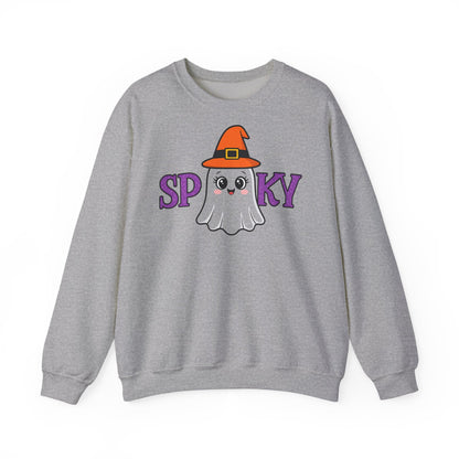 Gruseliges Geister Crewneck Sweatshirt, Halloween Kleidung, Herbstmode, Gemütlicher Pullover, Unisex Kollektion - MorgenMood 