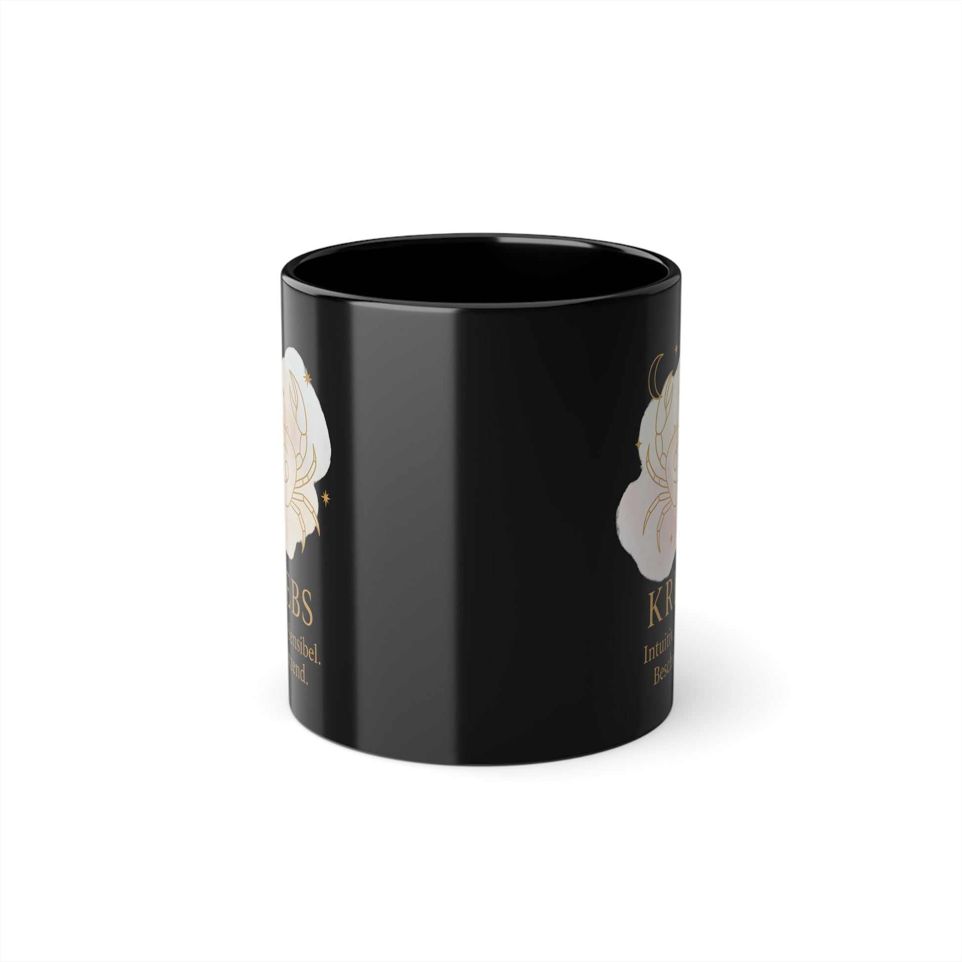 Kaffeetasse Sternzeichen Krebs, Goldfarbener Boho Style - MorgenMood 