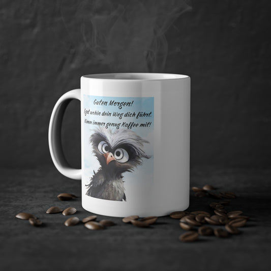 Kaffeetasse lustige Vogelmotiv - MorgenMood 