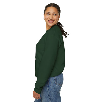 Halloween Sweatshirt mit lustigem Geist mit Hut und Kürbisse