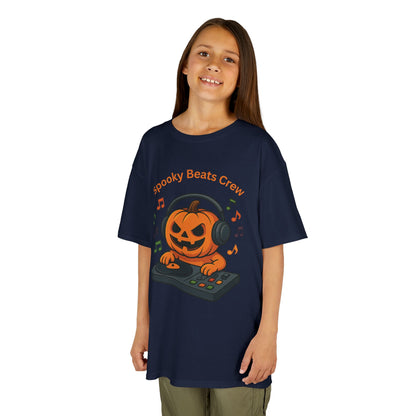 Halloween DJ Kürbis Kinder T-Shirt, Gruseliges T-Shirt, Trick or Treat Geschenk - MorgenMood 