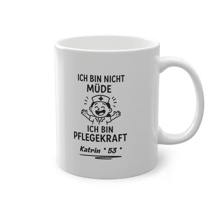 Personalisierte Tasse für Pflegekräfte, Kollegin Geschenk - MorgenMood 