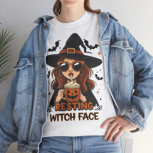 Halloween T-Shirt Unisex mit Hexe - MorgenMood 