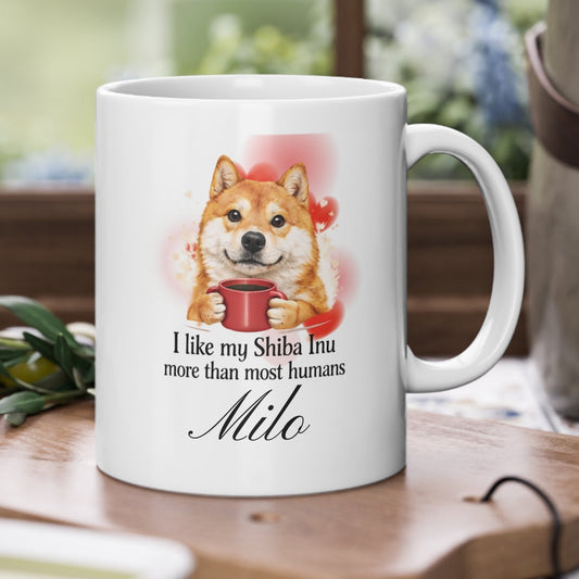 🐕 Personalisierte Shiba Inu Tasse – Kostenloser Versand | 325ml Wunschname