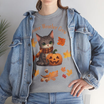 Cozy Fall Cat Shirt – Süßes Herbst T-Shirt für Katzenliebhaberinnen | Morgenmood