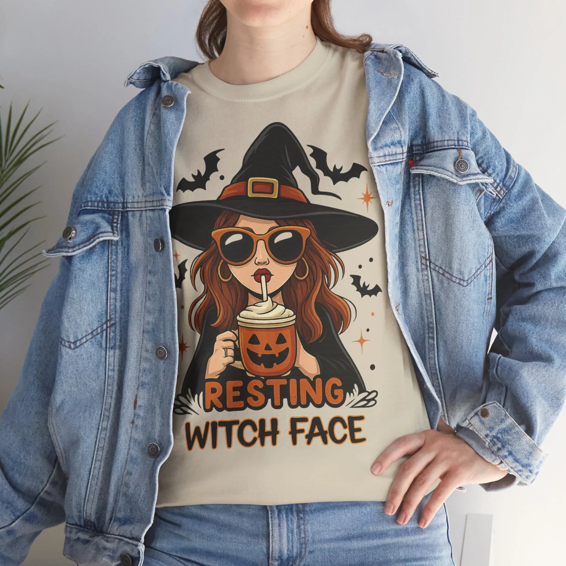 Halloween T-Shirt Unisex mit Hexe - MorgenMood 