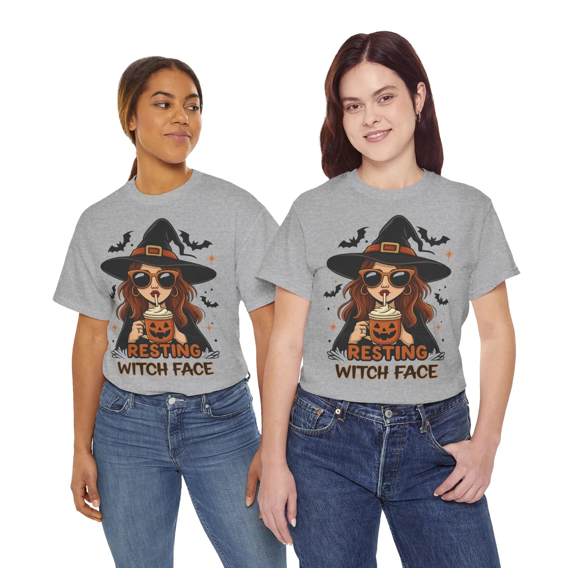Halloween T-Shirt Unisex mit Hexe - MorgenMood 