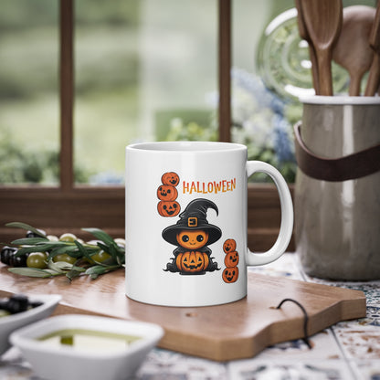 Halloween Tasse Kürbis Hexe Motiv - MorgenMood 