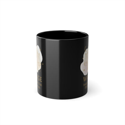 Kaffeetasse Sternzeichen Waage goldfarbenem Schriftzug - MorgenMood 