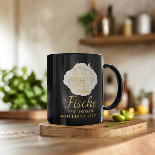 Kaffeetasse Sternzeichen Fische Sternbild-Tasse - MorgenMood 